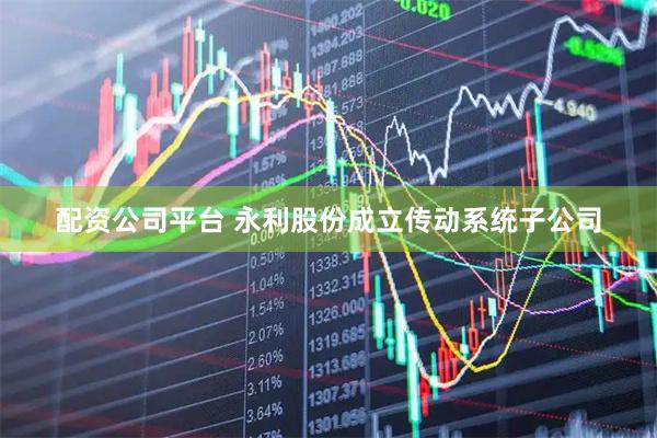 配资公司平台 永利股份成立传动系统子公司